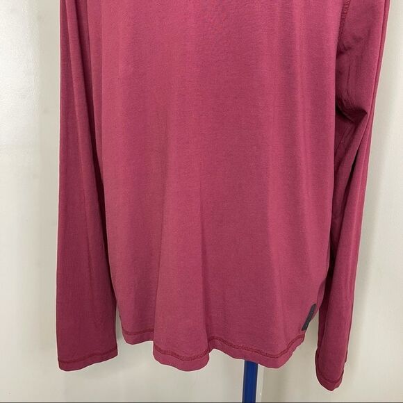 Michael Kors Mens Sweater 2XL Mock Neck Red Half Zip - Picture 13 of 14